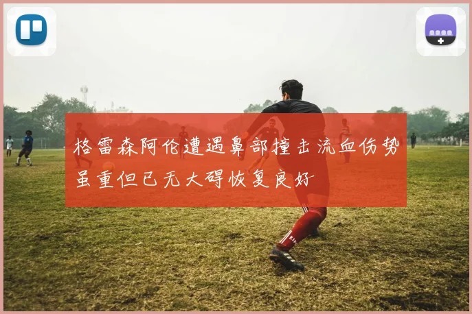 格雷森阿伦遭遇鼻部撞击流血伤势虽重但已无大碍恢复良好